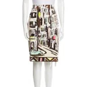 Kate Spade Havana Print pencil skirt size 4